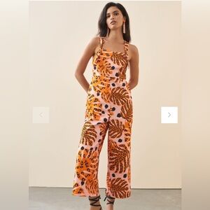 FARM Rio Orange and Pink Jumpsuit